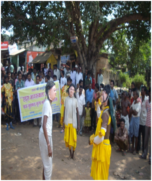 Blanket distribution camp